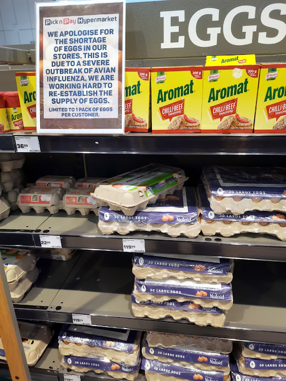 As avian flu sweeps South Africa, shops are feeling the effect of restricted supplies of eggs and chickens and are forced to pass on price increases to consumers.