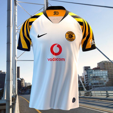 The new Kaizer Chiefs away jersey for the 2019/20 season.