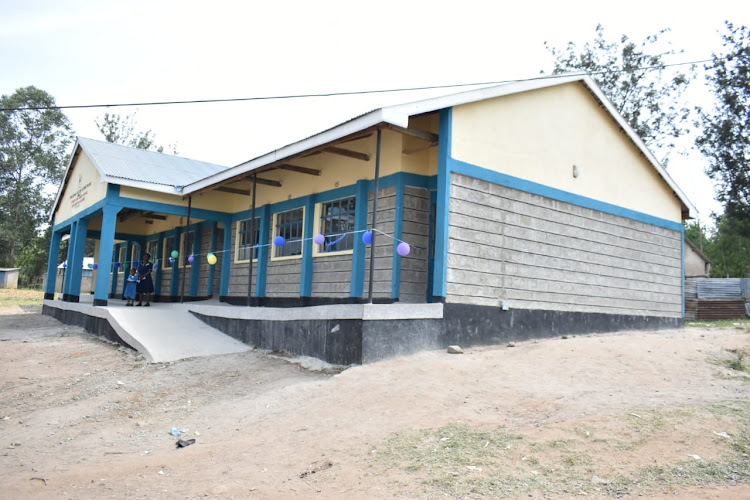 The newly launched classrooms at Netima primary school.