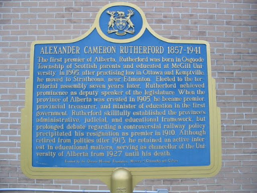 The first premier of Alberta, Rutherford was born in Osgoode Township of Scottish parents and educated at McGill University. In 1895, after practising law in Ottawa and Kemptville, he moved to...