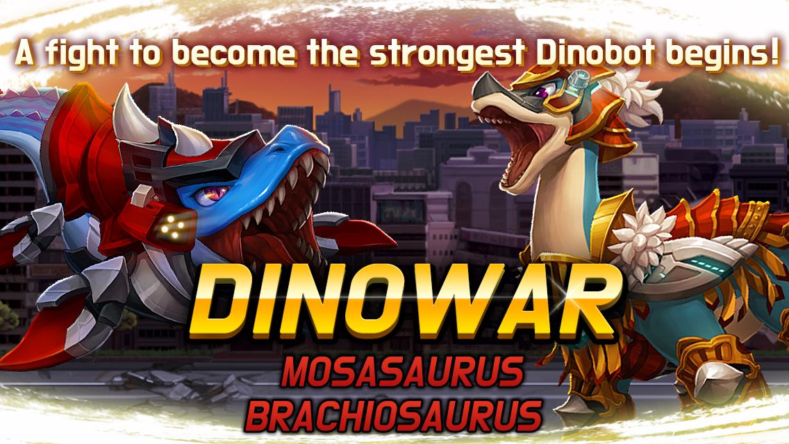Android application Dinowar: Mosa vs Brachio screenshort
