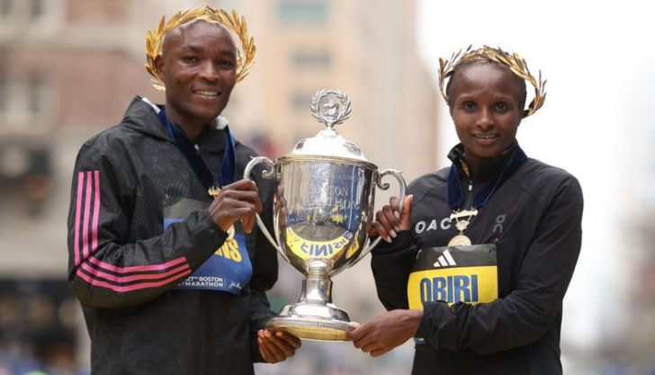 Evans Chebet and Hellen Obiri's triumph in the 2023 edition of Boston Marathon.