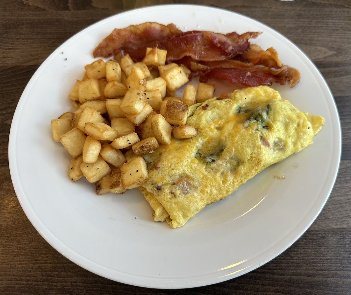 Omelet with Bacons and Potatoes