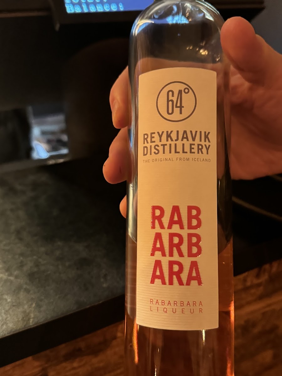 This was the rhubarb liquor. Gluten free and delicious