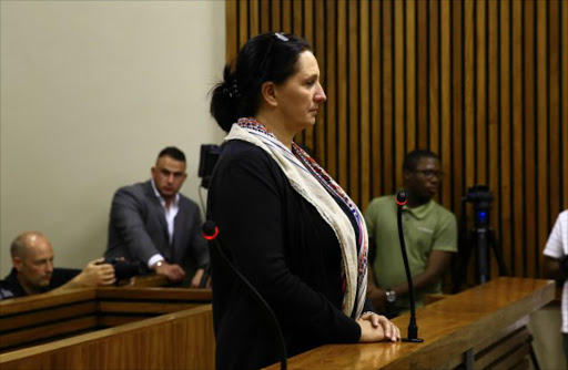 Convicted racist Vicki Momberg during sentencing at the Randburg Magistrate’s Court on March 28, 2018 in Randburg. Picture: GALLO IMAGES