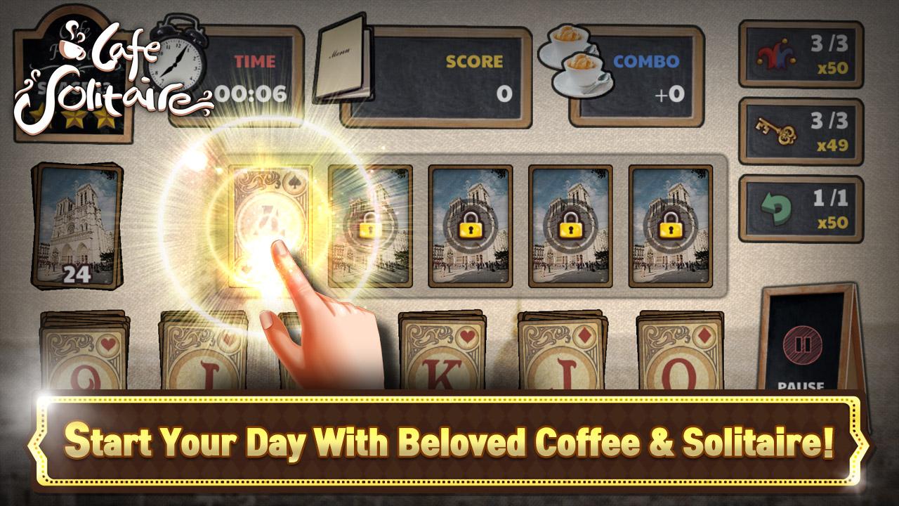 Android application Cafe Solitaire screenshort