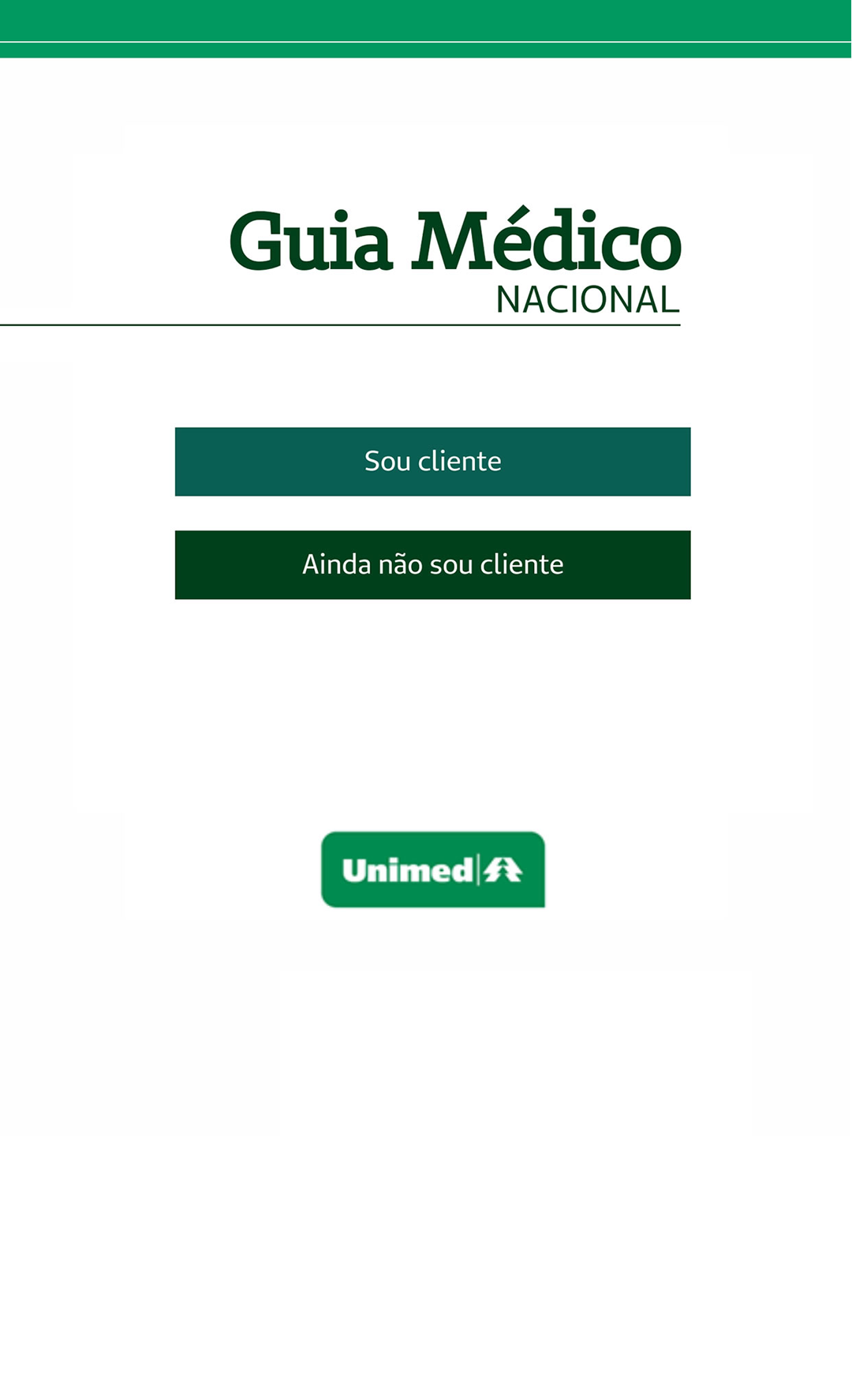 Android application Guia Médico Nacional Unimed screenshort