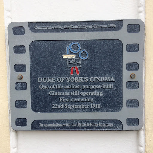 Commemorating the Centenary of Cinema 1996 DUKE OF YORK'S CINEMA One of the earliest purpose built Cinemas still operating. First Screening 22nd September 1910 In association with the British Film...