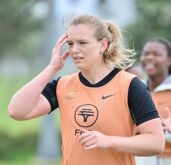 Samantha Els during a SA women's national rugby team training session. Picture: GRANT PITCHER/GALLO IMAGES