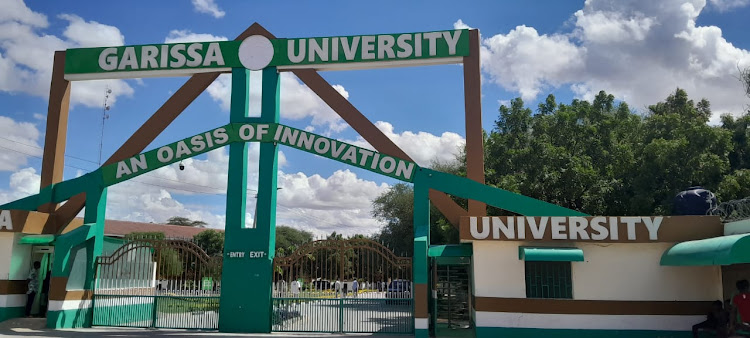 The entry gate of the Garissa University