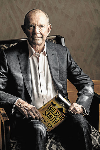 STILL GOING STRONG: Wilbur Smith at the Saxon Hotel in Johannesburg this week