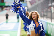 Dallas Cowboys Cheerleaders during the F1 Grand Prix of USA at Circuit of The Americas on October 24, 2021 in Austin, Texas.