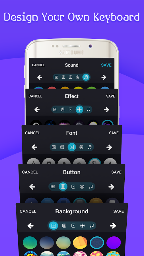 Android application FancyKey Keyboard - Cool Fonts screenshort