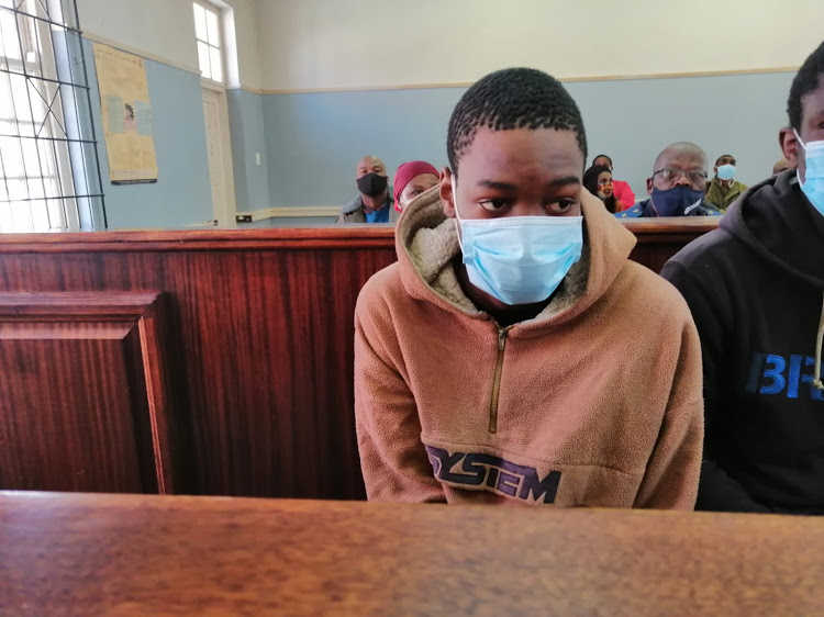 Viwe Rulumeni, who is accused of killing Wits first-year student Asithandile 'Kwasa' Zozo, in court on Thursday.