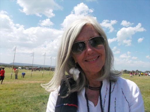 Italian-born conservationist Kuki Gallmann poses for a photograph during the Highland Games in Laikipia Kenya, September 22, 2012. /REUTERS