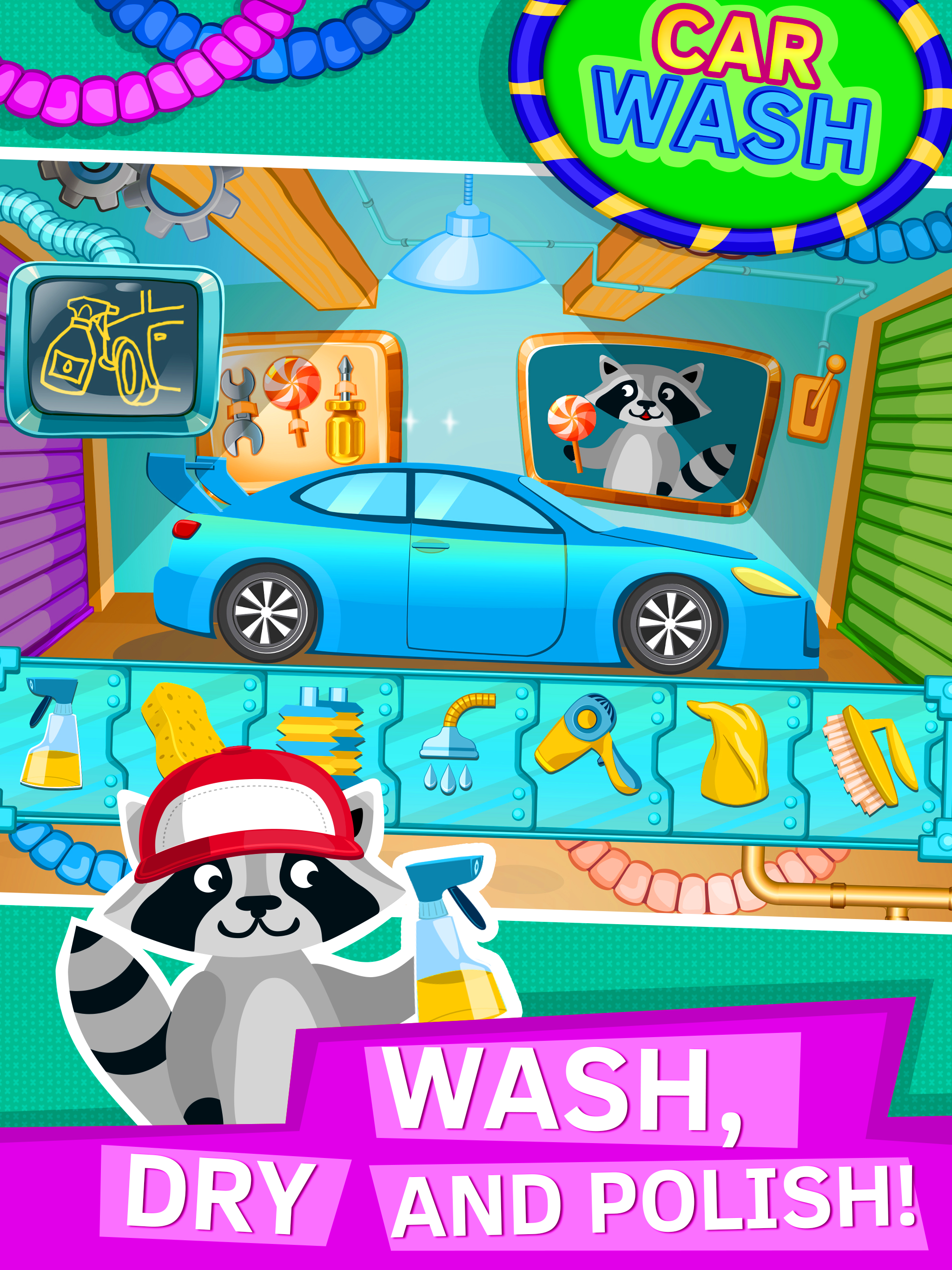 Android application Car Detailing Games for Kids screenshort