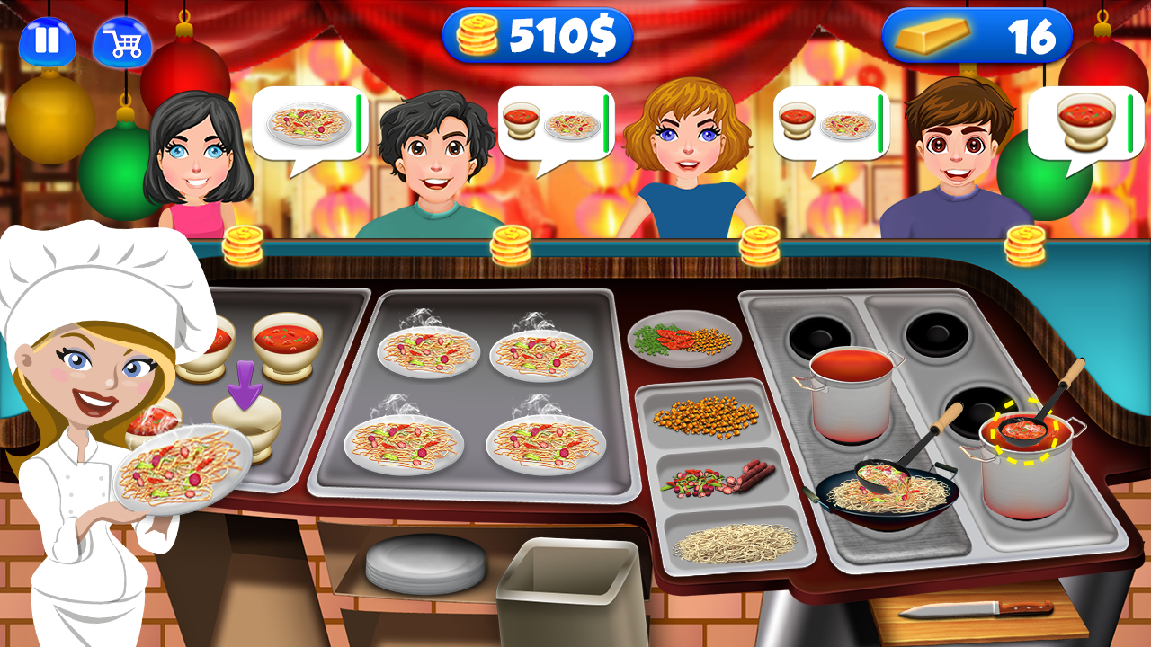 Android application Street Food Cooking Game - Master Chef screenshort