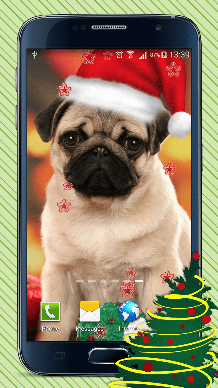 Android application Christmas Dogs Live Wallpaper screenshort