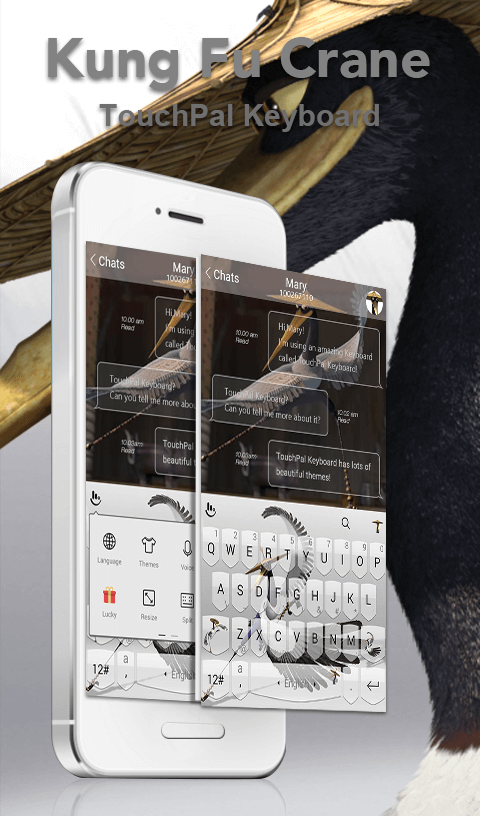 Android application Kung Fu Crane Keyboard Theme screenshort
