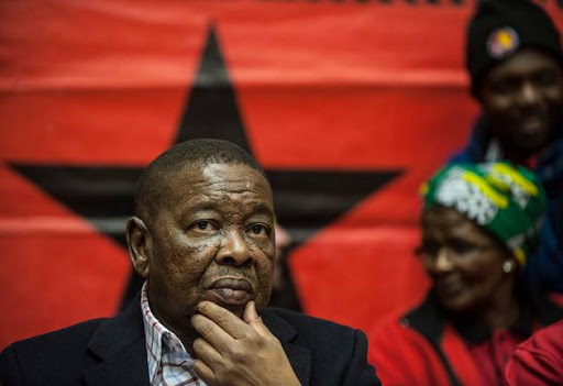 July 25 2016 - SACP Campaigning CPUT: Minister Blade Nzimande visited the CPUT along with ANC NEC members to address the Red Forum at the Cape Town campus on Monday afternoon ahead of the 3 August local government elections. Picture by David Harrison