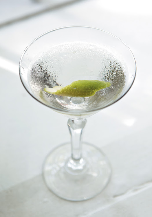 Casino Royale: 1 shot vodka, 3 shots of Gordon’s gin, a splash of Martini, Bianco, a dash of Mother’s Ruin homemade, orange bitters. Shake hard over ice and pour into two prechilled martini glasses