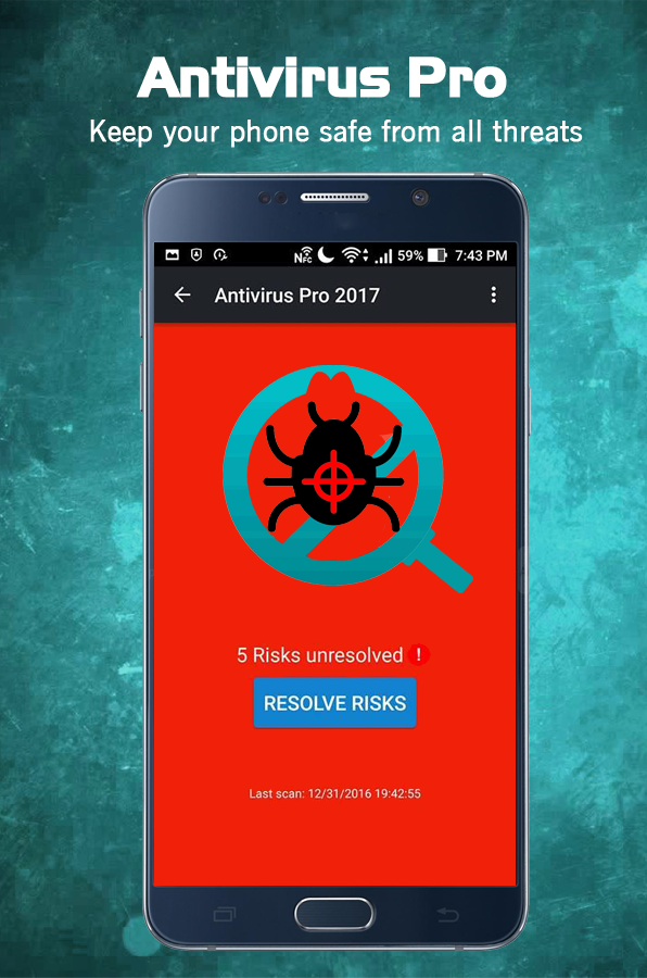 Android application Antivirus Pro 2017 screenshort