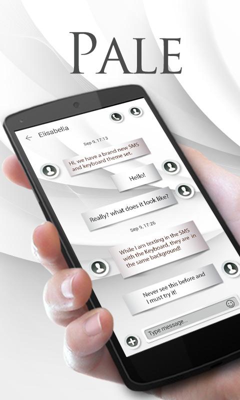 Android application GO SMS PRO PALE THEME screenshort