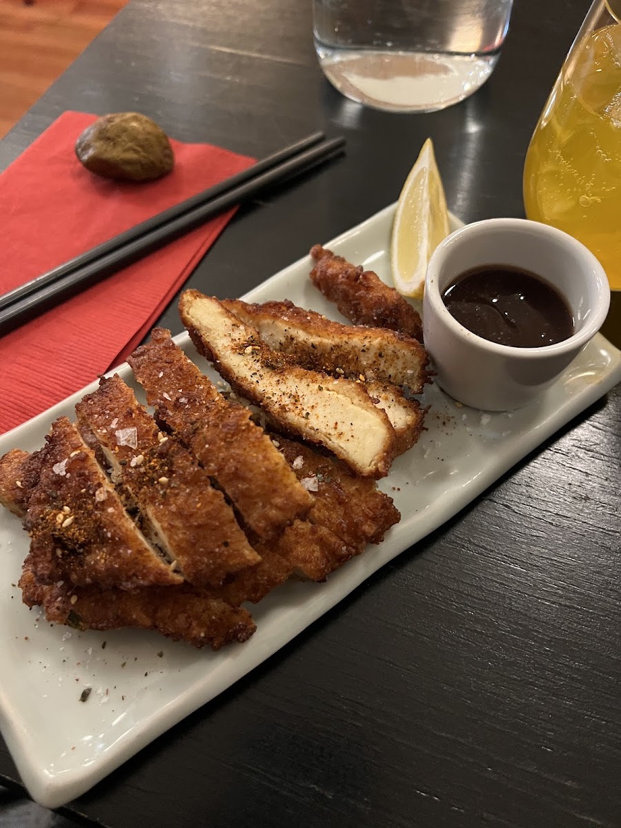 Chicken Katsu with rice based breading