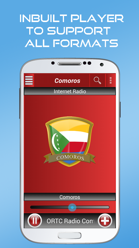 Android application A2Z Comoros FM Radio screenshort