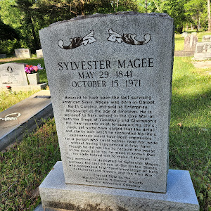 May 28, 1841 - October 15, 1971    Believed to have been the last surviving American Slave, Magee was born in Carpet, North Carolina and sold at Enterprise, Mississippi at the age of nineteen. He is ...