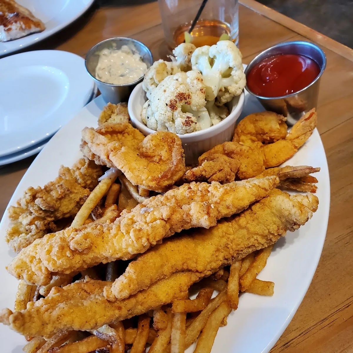 Gluten free seafood platter