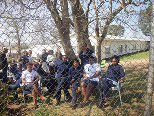 SEPTEMBER 9;2016:PROTEST: Trainee nursing students at the Mthatha-based Zingisa Home-Based Care and Rehabilitation Centre have been on a go-slow since last week complaining about working conditions at the centre including that they have to interact with violent mentally-unstable patients without any security.Picture:SIKHO NTSHOBANE