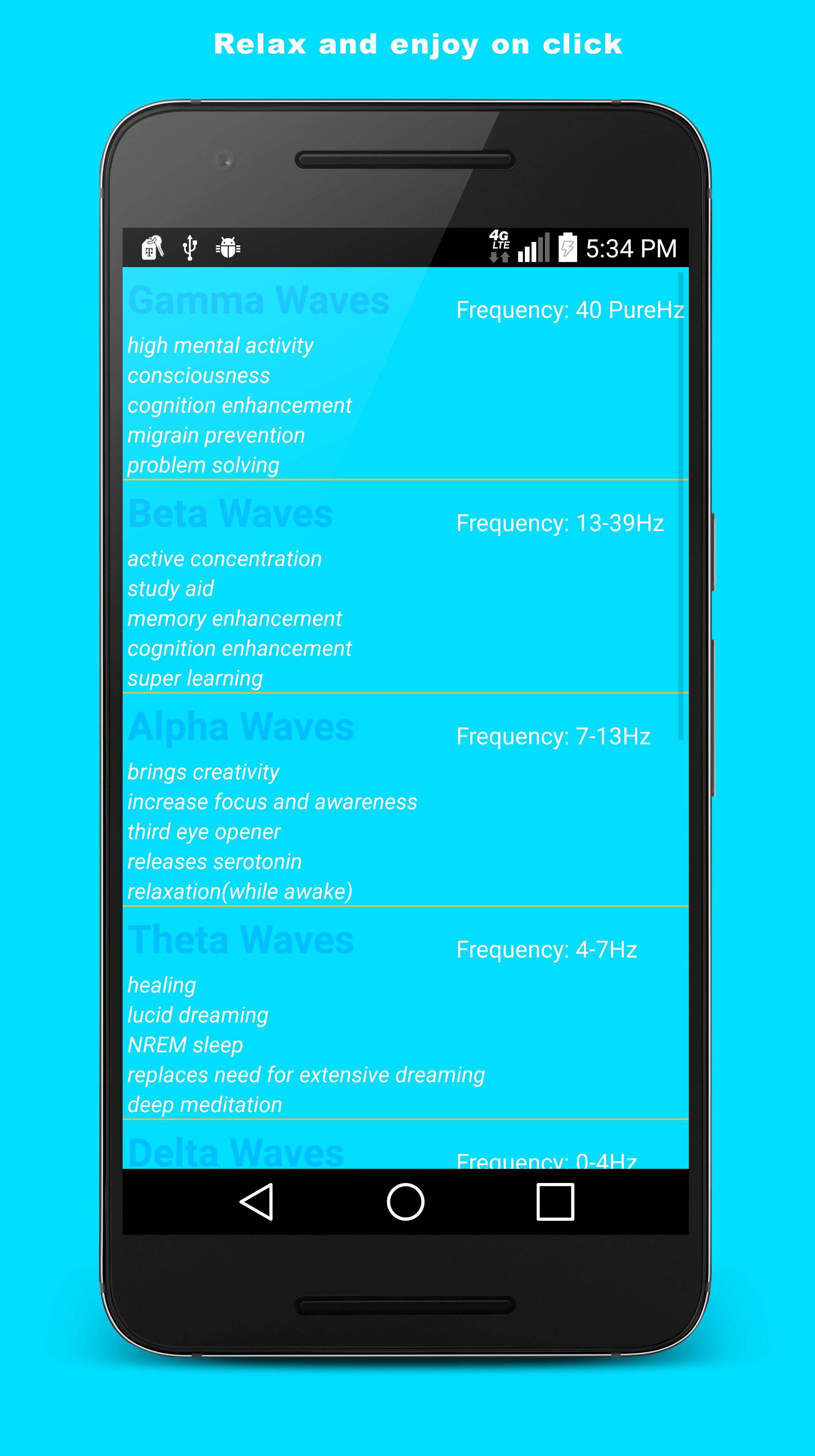 Android application Binaural Beats Premium screenshort
