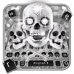 Download Silver Skull Keyboard Theme For PC Windows and Mac