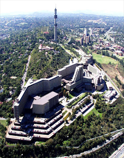 An aerial view of the University of South Africa (Unisa) Pretoria campus.