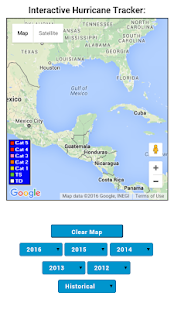 Interactive Hurricane Tracker screenshot for Android