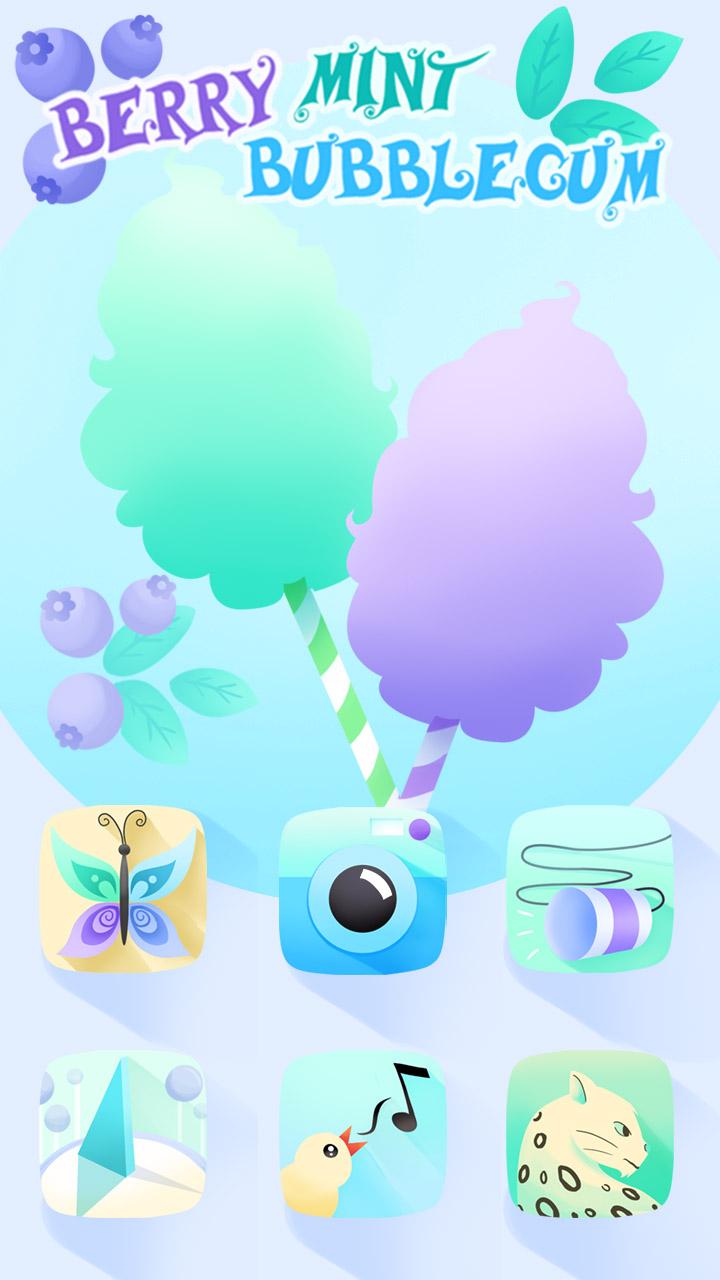 Android application Berry Mint Bubblegum Theme screenshort