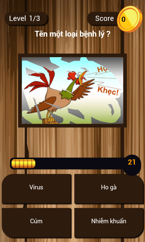 Android application VN Quiz screenshort