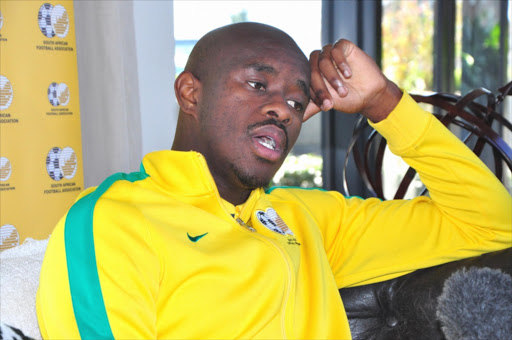 Captain Kwanda Mngonyama during the U/23 Mens National Team Media Open Day at Protea Hotel Hilton on July 30, 2015 in Pietermaritzburg, South Africa.