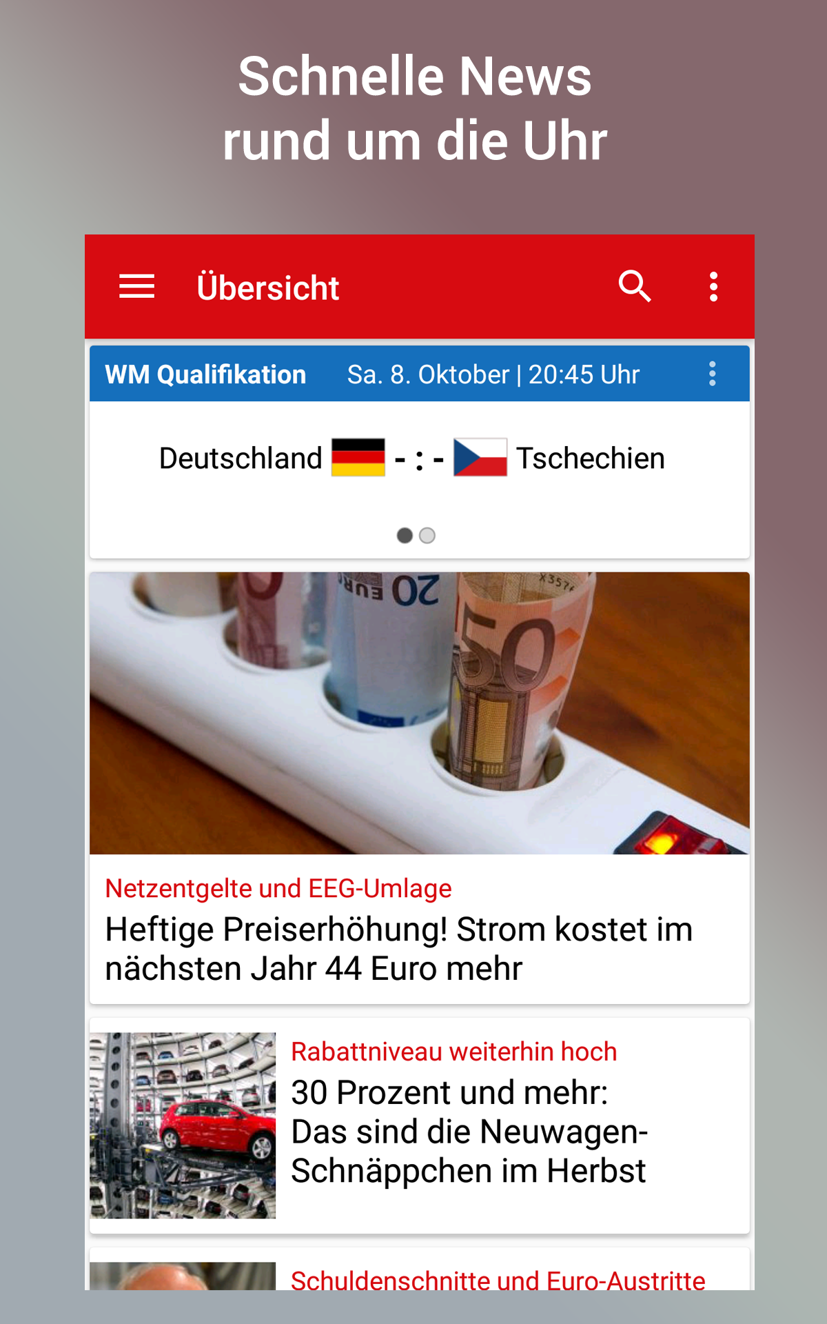 Android application FOCUS Online Nachrichten screenshort