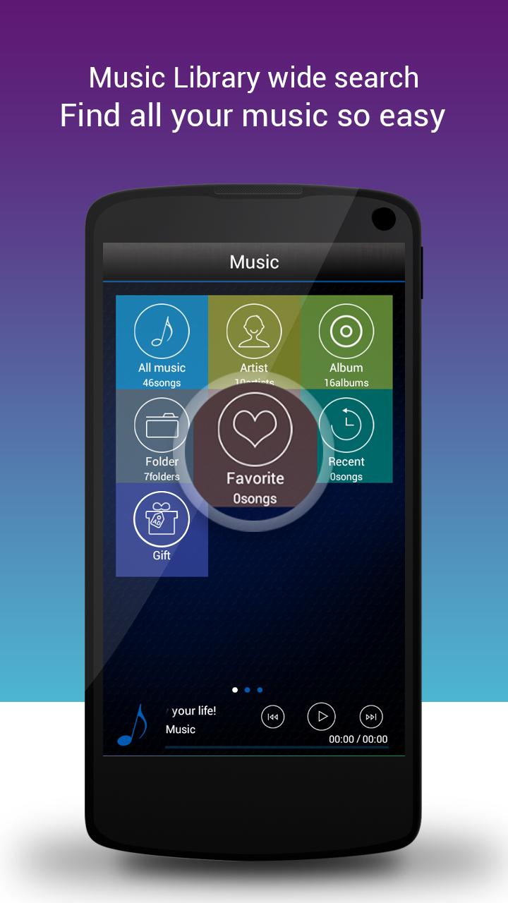 Android application Mp3 Music Player screenshort