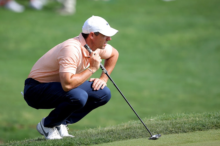 Rory McIlroy of Northern Ireland prepares to putt on the 18th hole during the final round of the Valero Texas Open golf tournament in Texas, the UK, April 9 2024. Picture: ERIK WILLIMANS/USA TODAY Sports