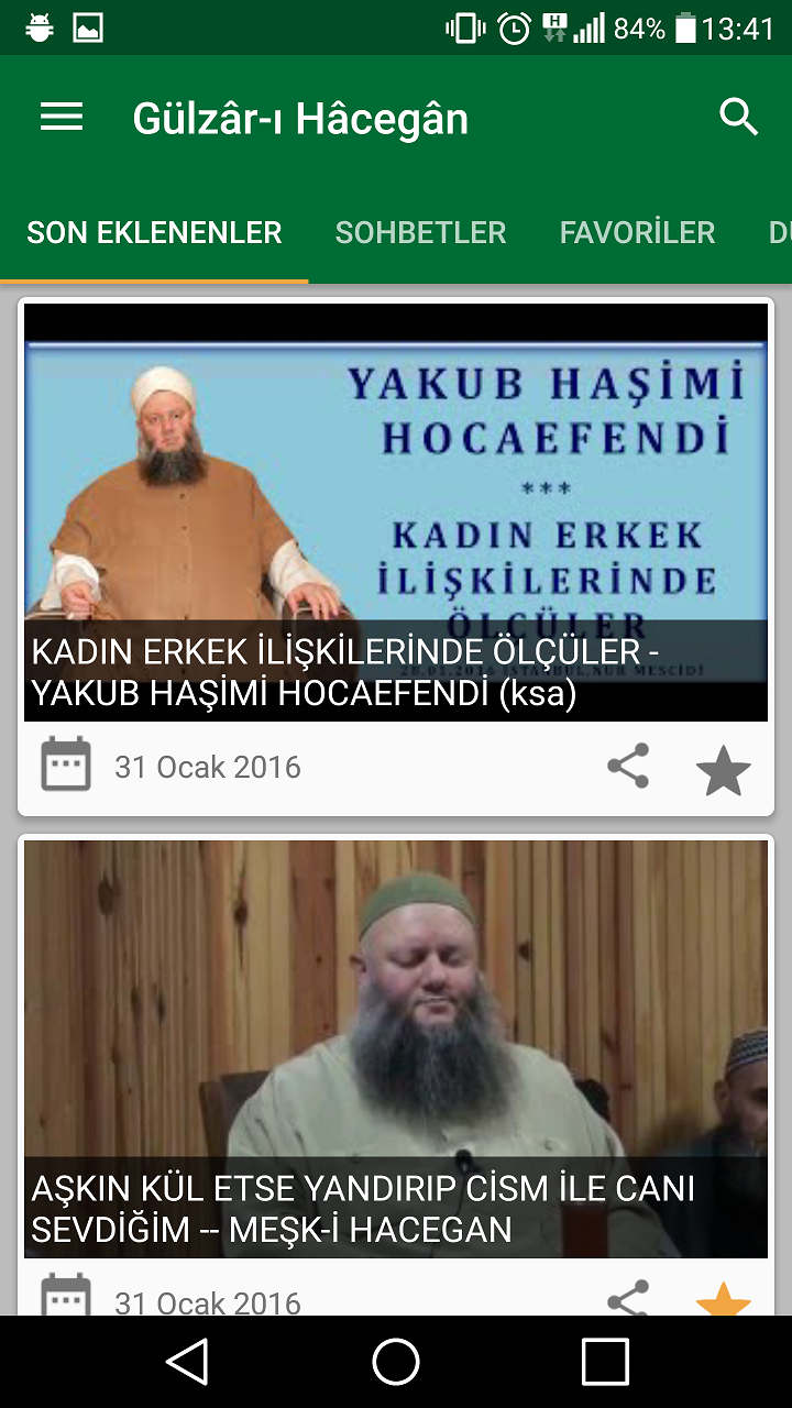 Android application Gülzâr-ı Hâcegân screenshort