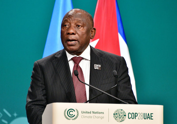 President Cyril Ramaphosa addressed the country's energy crisis on the sidelines of the United Nations Conference of Parties (COP28) in Dubai, United Arab Emirates (UAE), on Saturday.