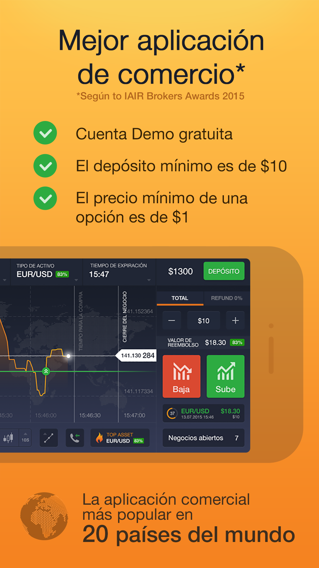 Android application IQ Option – Trading Platform screenshort