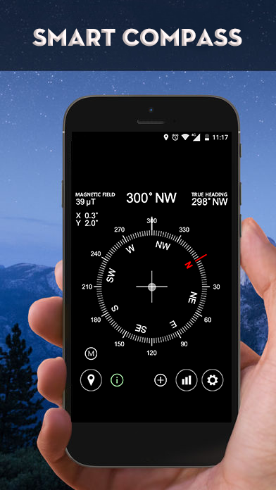 компас навигация — приложение на Android