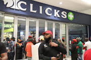 Eff deputy president Floyd Shivambu, pictured outside the Clicks at Sandton City.