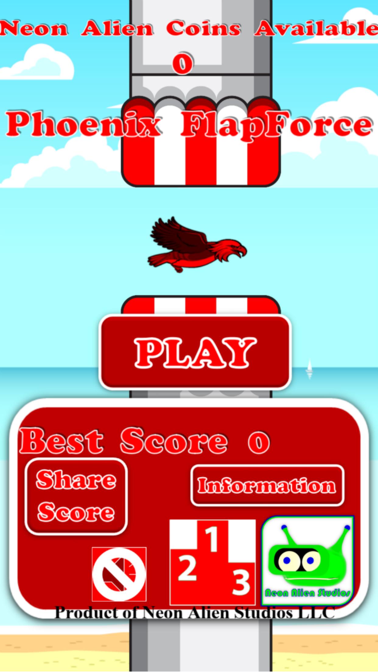 Android application Phoenix FlapForce Adventure screenshort