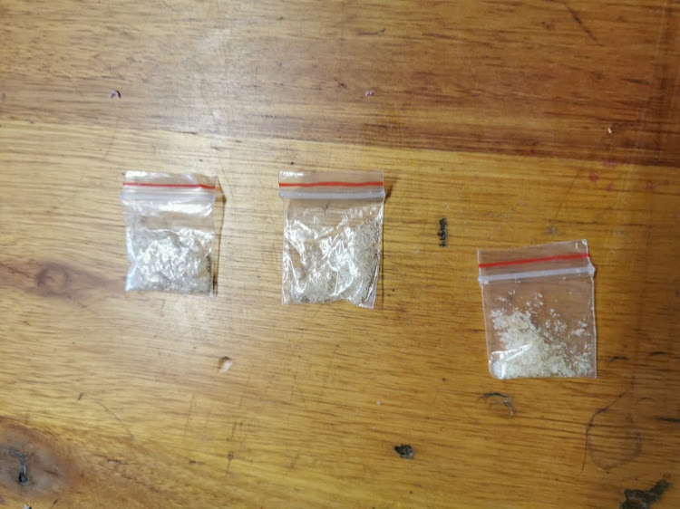 Small packets of crystal meth were found at the school.