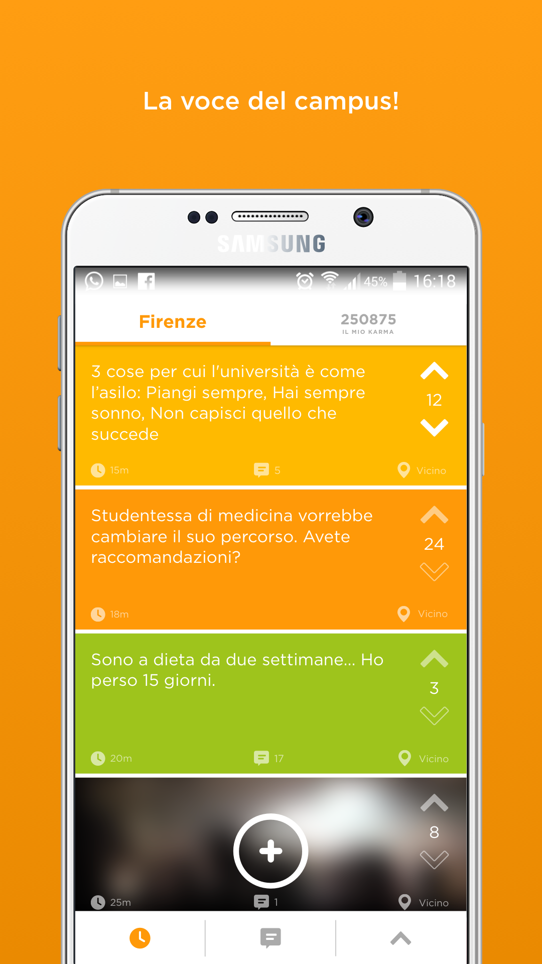 Android application Jodel: Hyperlocal Community screenshort